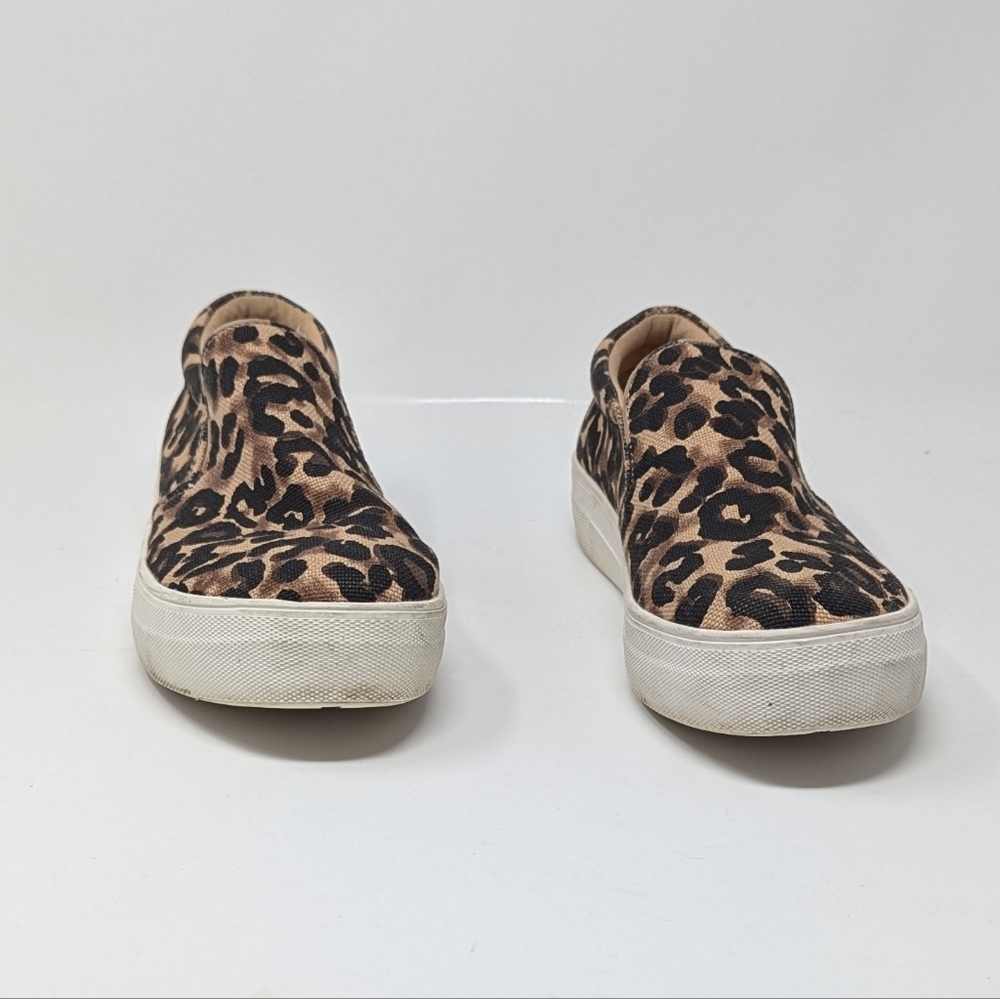 Steve Madden Sneakers Gills Slip-On Leopard Print Womens Size 8 - Picture 2 of 8